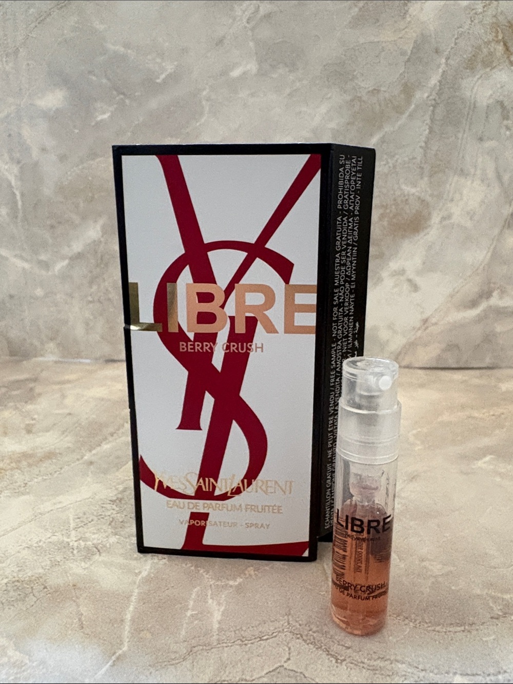 ❤️ 4 for $20 YSL Libre Berry Crush Mini Travel Vial NEW